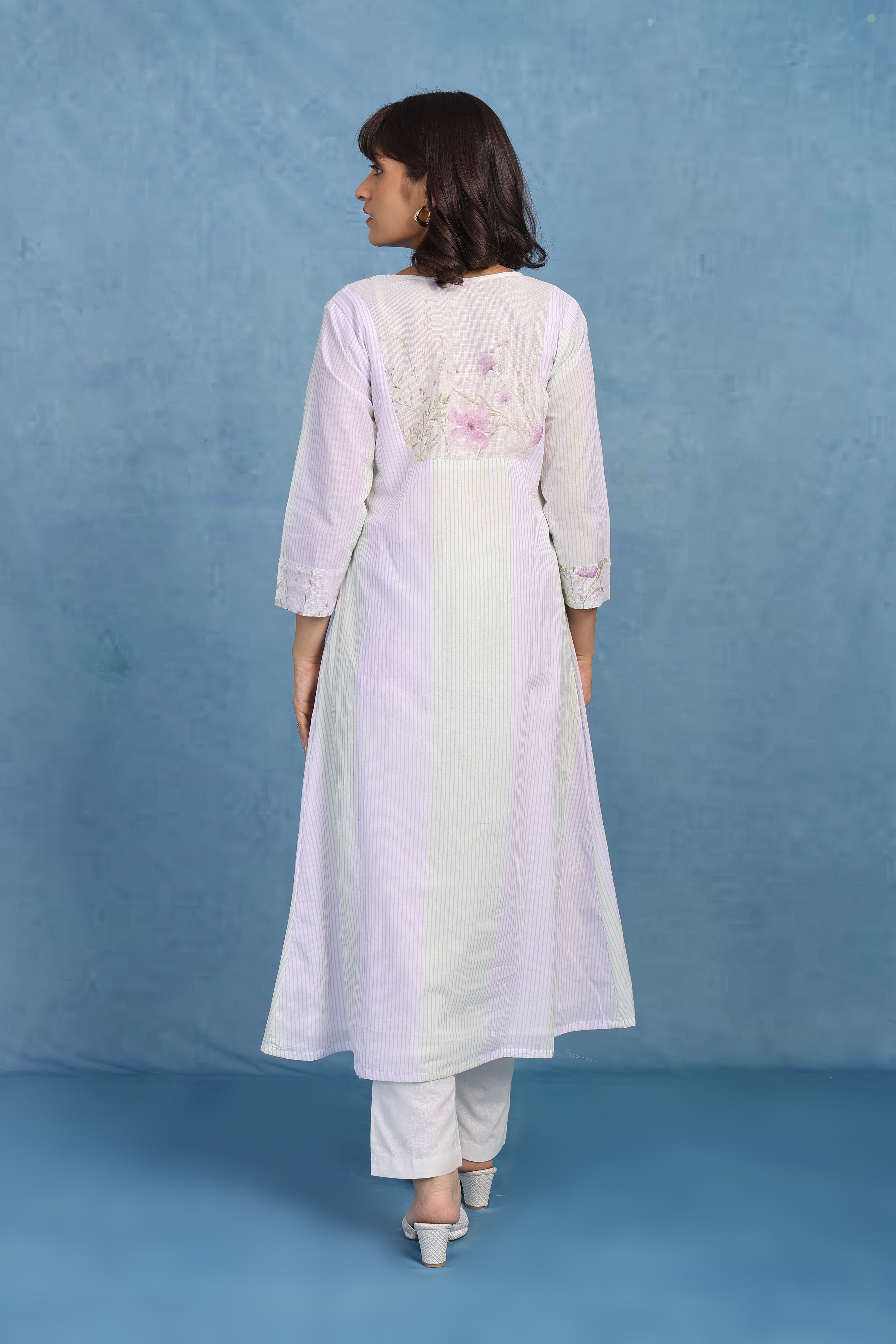 Kota Breeze Kurta-misty Mauve - Top And Bottom