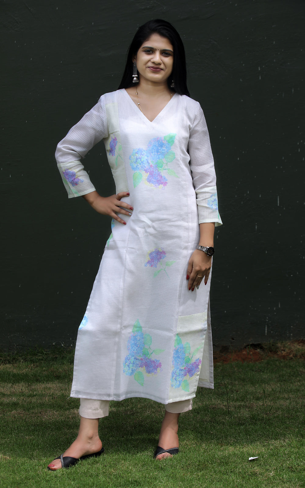 PALE LILAC KOTA COTTON KURTA