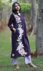 Mulberry Lillies Of The Valley Cotton Kurta Set