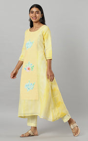 DAFFODIL YELLOW KOTA KURTA