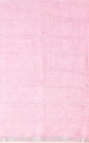 PINK LINEN SAREE WITH KASHMIRI HAND EMBROIDERY