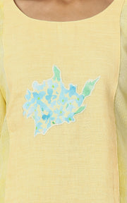 DAFFODIL YELLOW KOTA KURTA