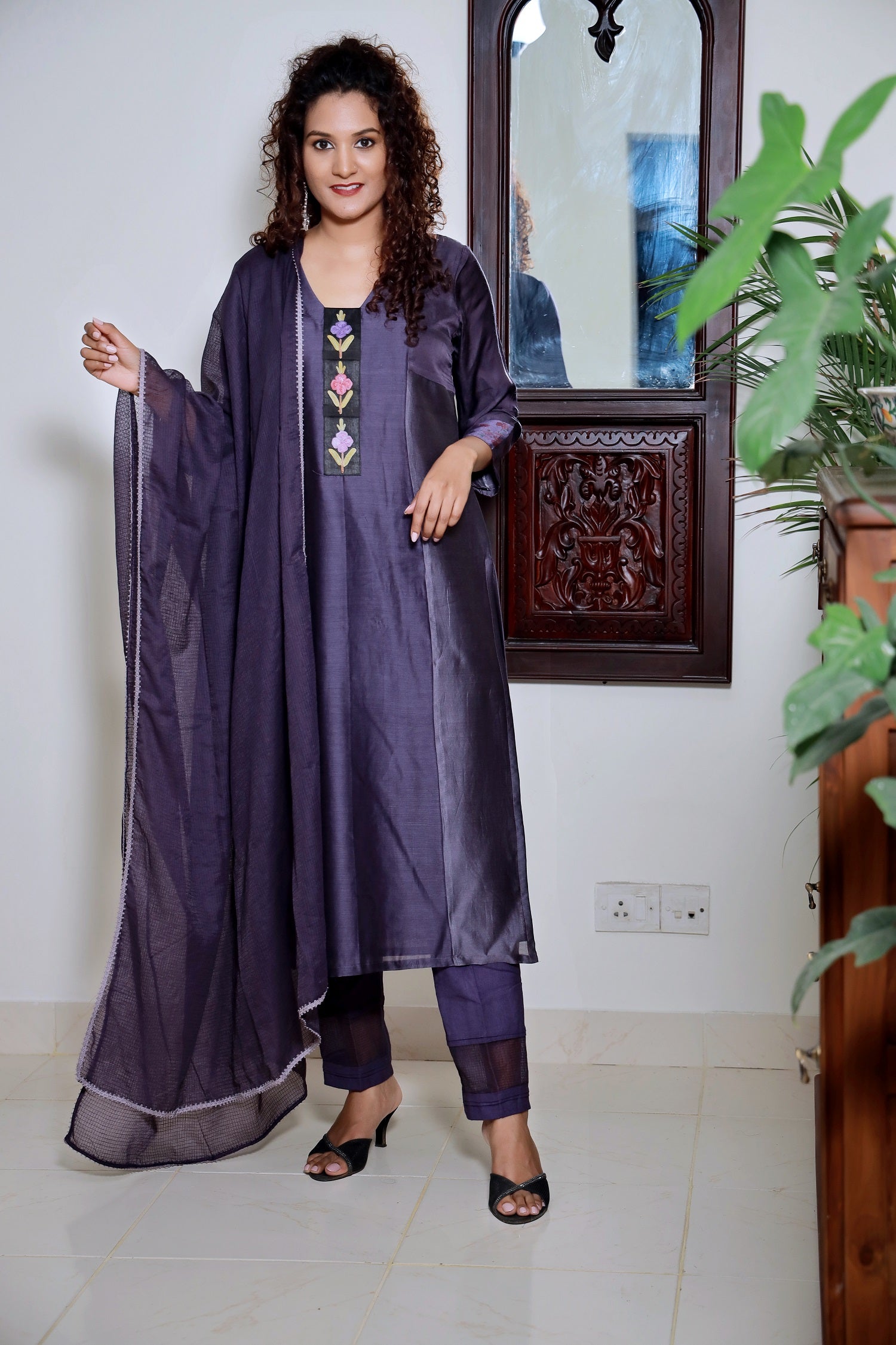 FRENCH VIOLET KURTA