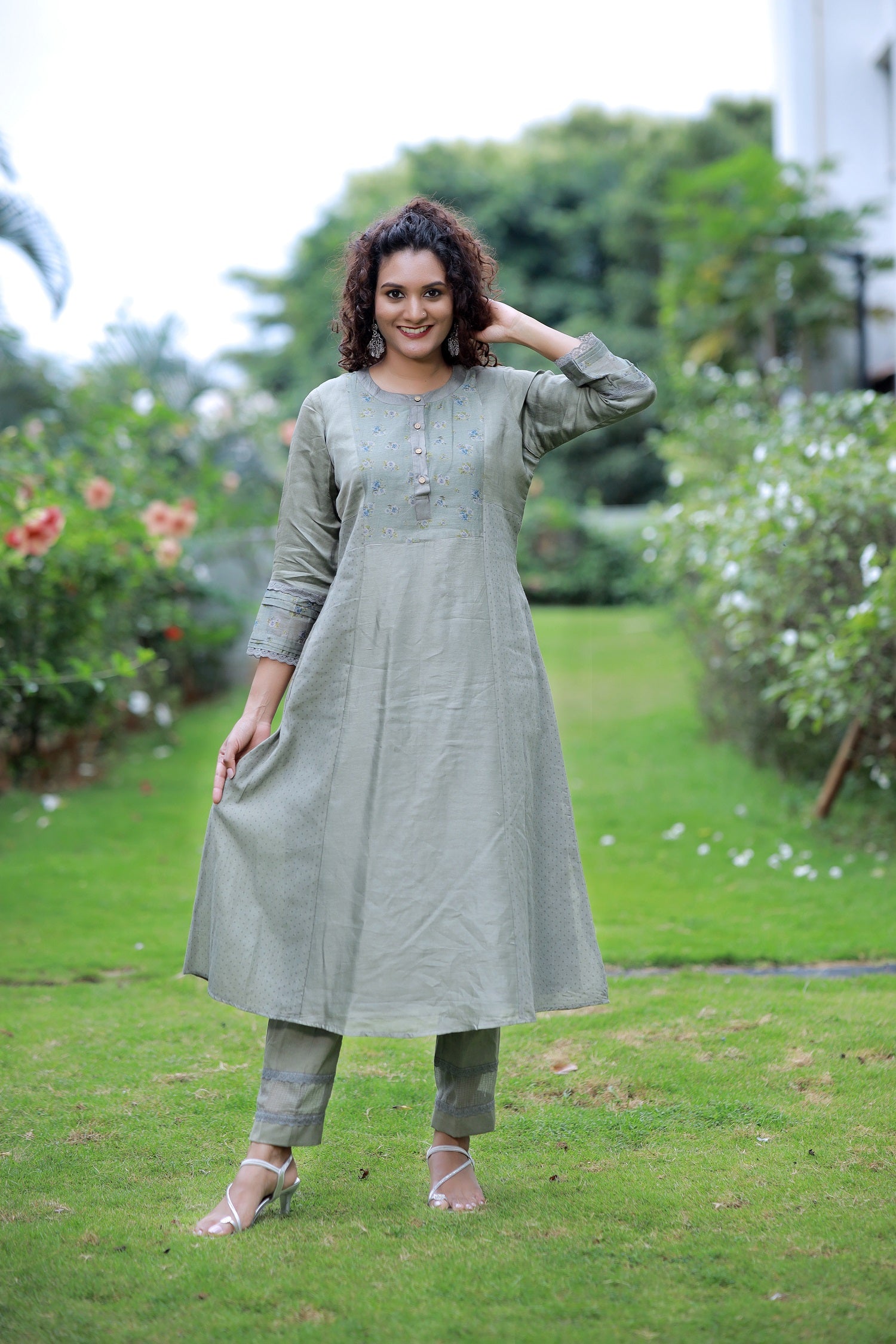 HONEY DEW GREEN KURTA