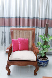 SOLID PINK CUSHION COVER